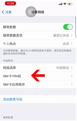 青县苹果14维修网分享如何给iPhone14的SIM卡设置密码 