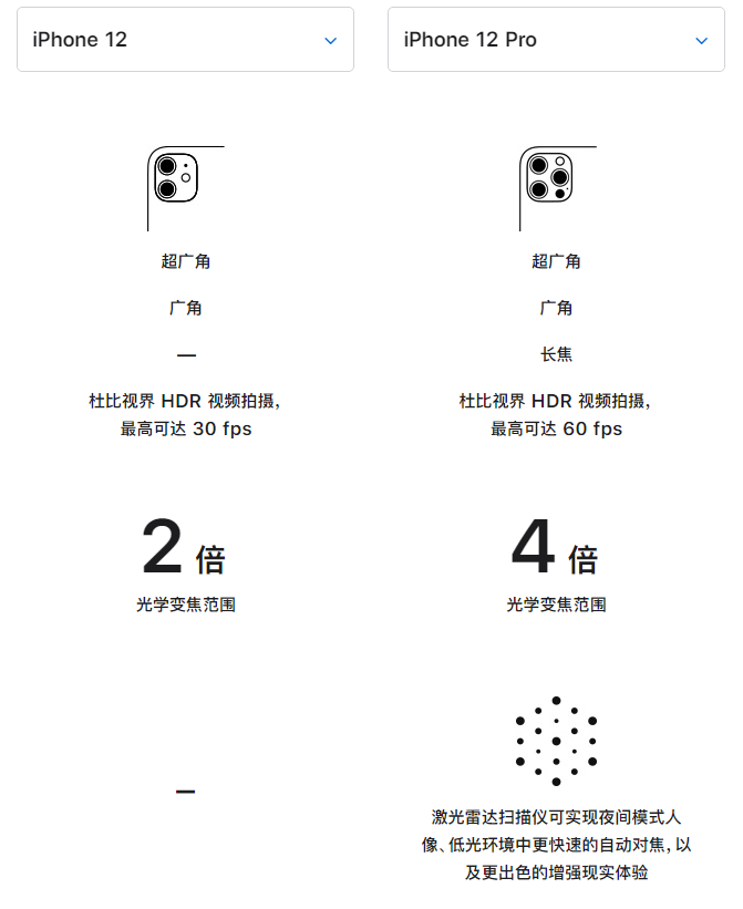 青县苹果手机维修分享苹果 iPhone 12 与 iPhone 12 Pro 选哪款 